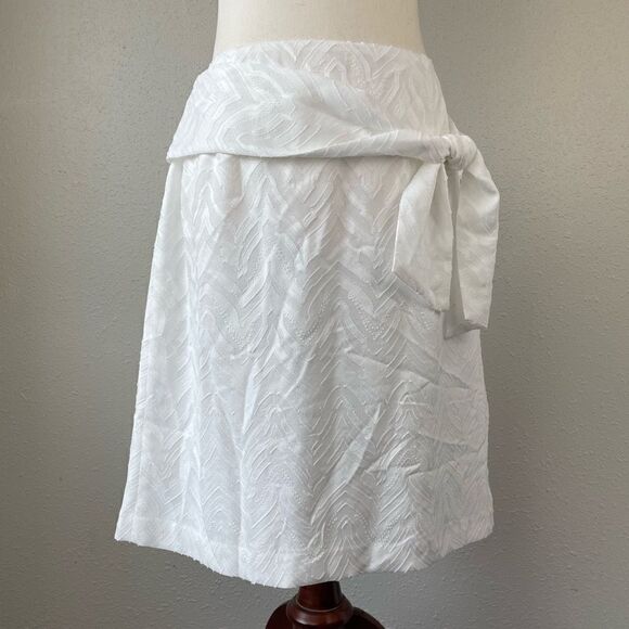 NWT Nine West White Midi Skirt Size 10 - Picture 1 of 9